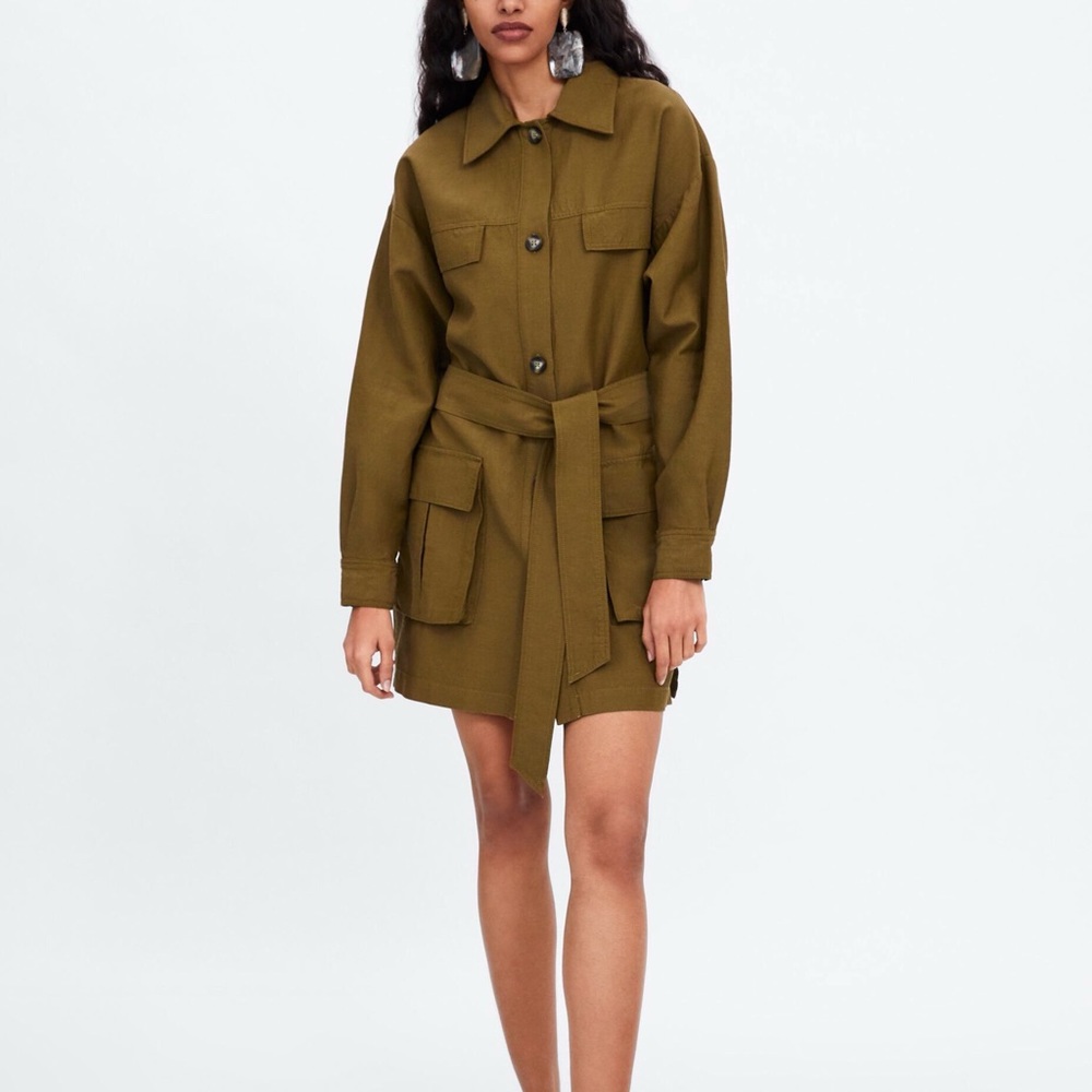 NWOT - Zara Jacket With Patch Pockets